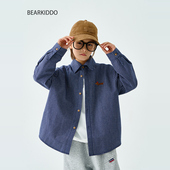 儿童衬衣大童洋气上衣春秋潮 2026春季 BearKiddo男童日系新款 衬衫