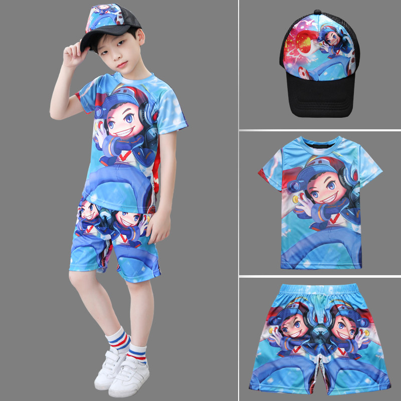 中大童衣服 儿童夏季t桖男短袖孙悟空李白韩信帽子速干学生套装潮在类目 男装, T恤中 - 来自Buy2taobao.com提供专业的淘宝代购服务