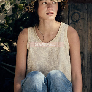 【VOVOSHOP】FRITUR 25SS 韩国代购 重工刺绣 蕾丝吊带 马甲背心