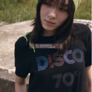 【VOVOSHOP】BEAKER25SS韩国代购 简约修身棉亚麻字母短袖T