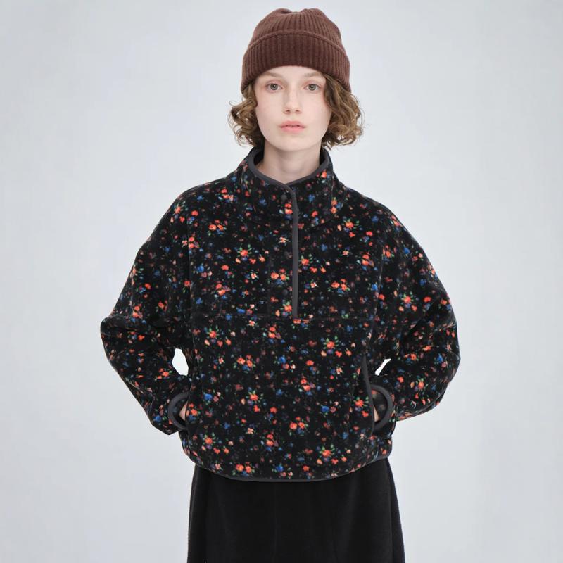 夹袄风衣小碎花柔软舒适连帽衫