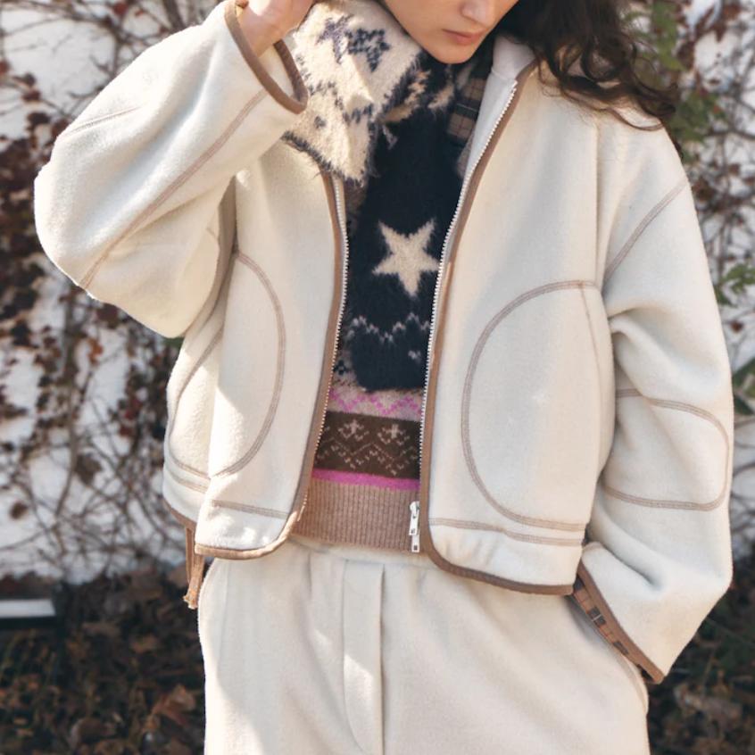 【VOVOSHOP】BEAKER ORIGINAL 24SS 羊毛拉链连帽外套