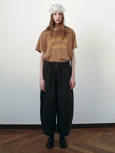 VOVOVSHOP 深灰色9分休闲裤 韩国代购 24SS早秋 推荐 BEAKER