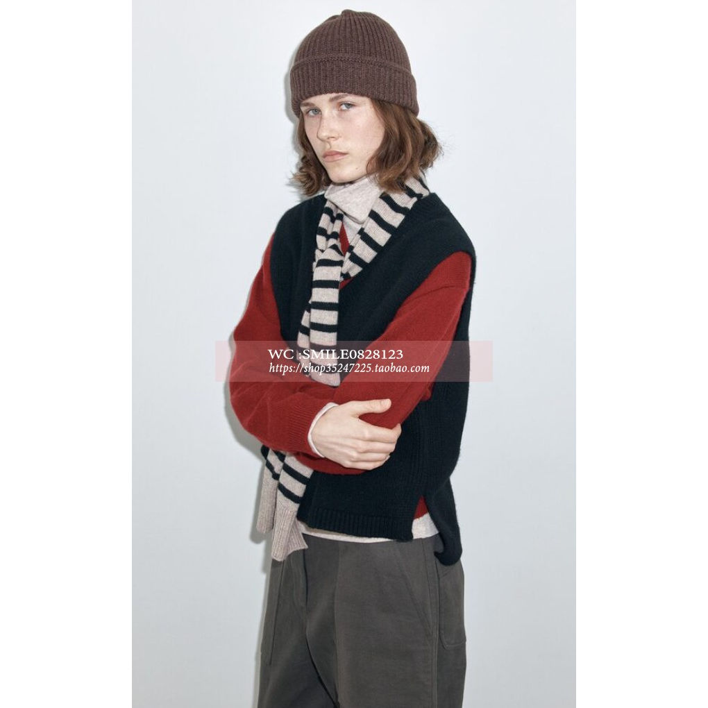 【BEAKER】2025秋冬 韩国代购 VOVOSHOP女士羊绒混纺针织背心2色