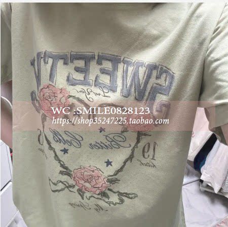 【VOVOSHOP】韩国代购  BITTERCELLS 3色复古图案短袖