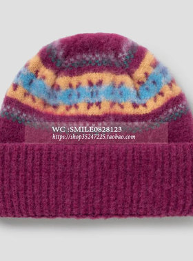 【HOWLIN】2025秋冬 韩国代购 VOVOSHOP 复古雪花针织帽