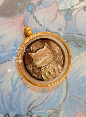 九尾狐文创 老师手作招财猫吊坠 富贵显化