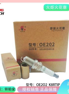 火炬原装火花塞吉利博瑞博越嘉际1.8T汽车原厂铱铂金K8RTIP OE202