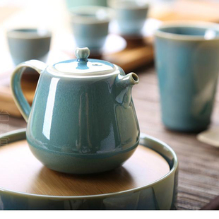 台湾EILONG/宜龙茶具正品 茶道配件 兔毫釉绿翠玉茶壶西施壶 包邮