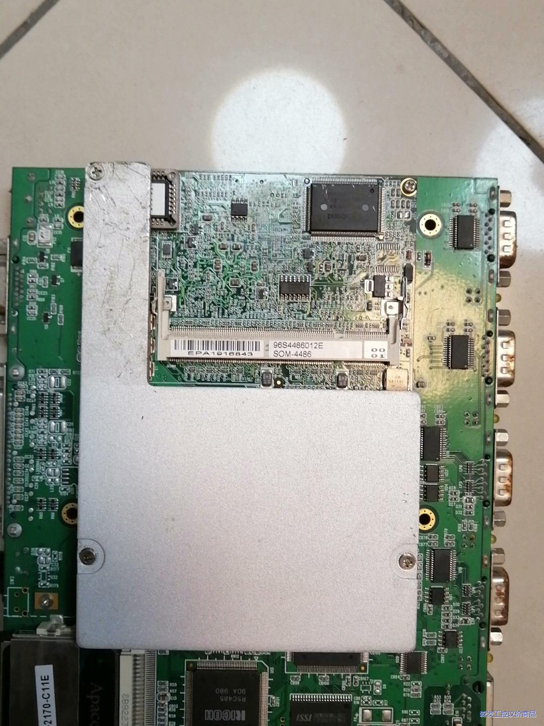 拆机研华嵌入式工控主板SOM-4486带底板跟底板内存卡,不议价商品