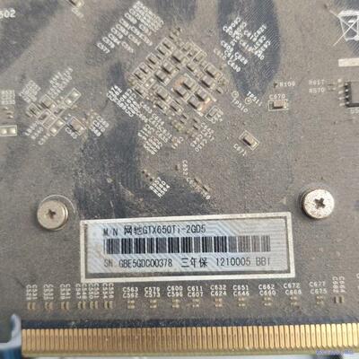 影驰GTX650ti 2gd5，功能完好，议价商品