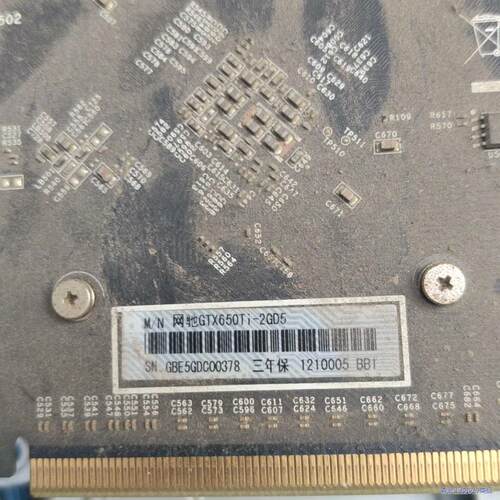 影驰GTX650ti 2gd5，功能完好，议价商品