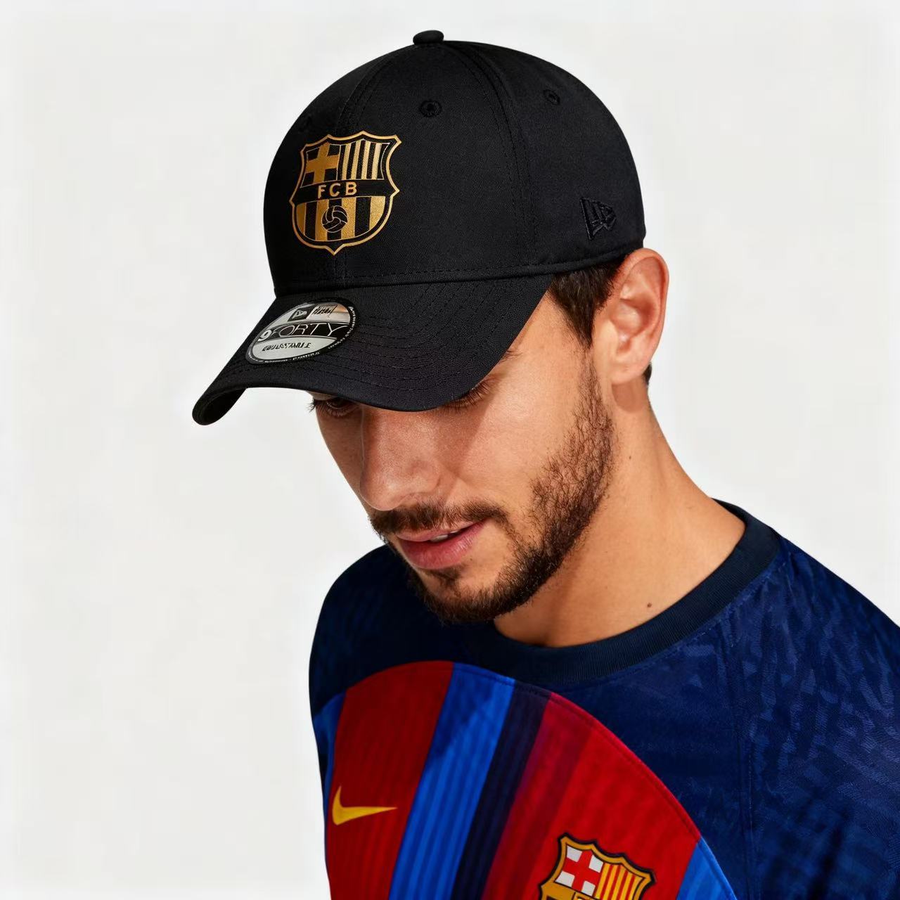 NewEra联名FCB巴萨金标棒球帽