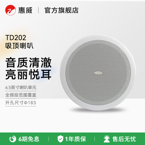HiVi惠威TD202吸顶喇叭套装
