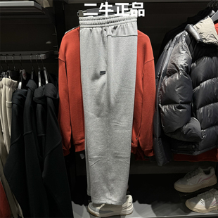 反伍BADFIVE男子直筒加绒保暖宽松卫裤 AKLV781 2025冬款 李宁运动裤