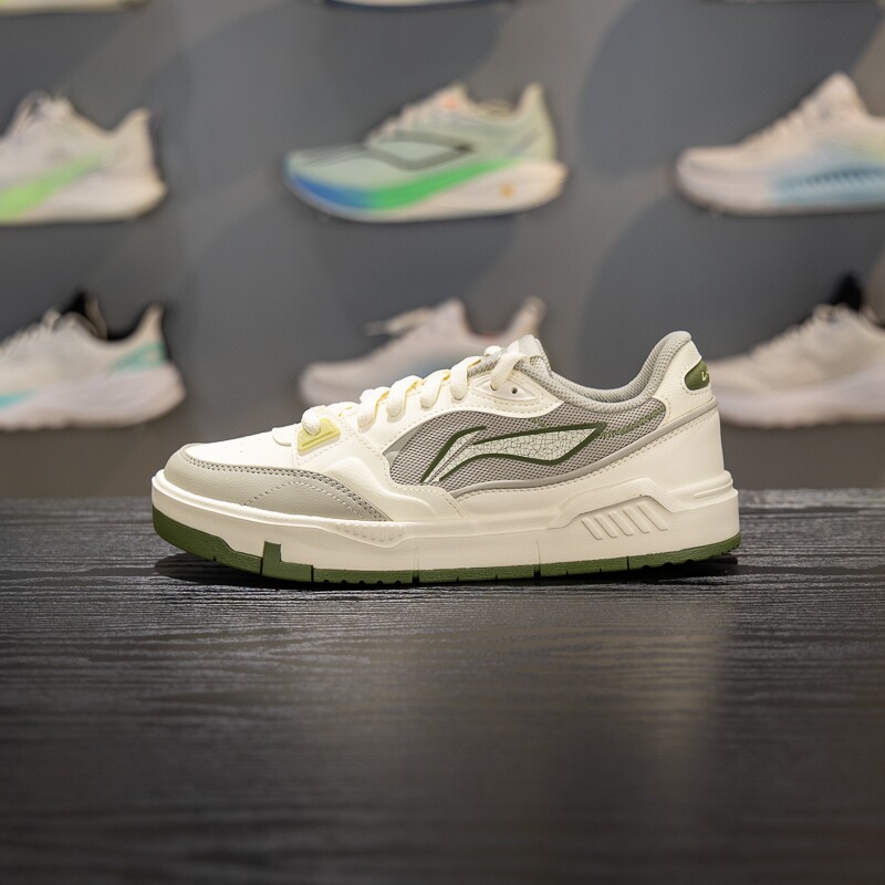 李宁COMMON 80s板鞋男2026夏季百搭休闲软弹透气低帮板鞋AGCW135