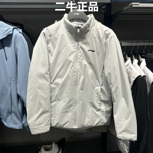 健身系列85%鸭绒保暖时尚 外套AYMV597 新款 李宁短羽绒服男2025冬季