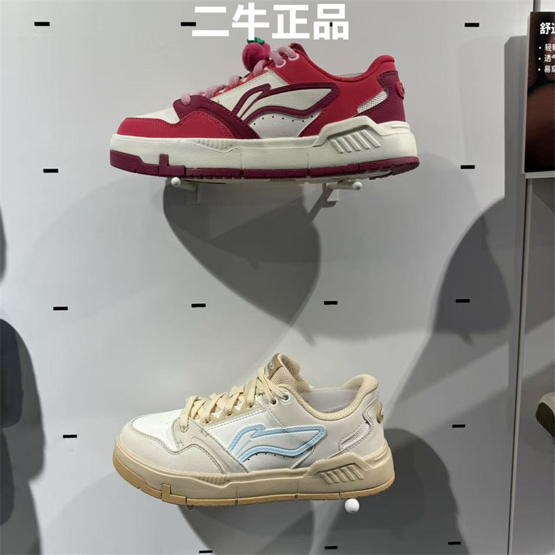 李宁女子板鞋2025冬季新款COMMON 80s舒适百搭运动休闲鞋 AGCV270