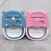 可折叠伸缩儿童泡脚桶可爱洗脚盆塑料宝宝专用男女孩家用学生宿舍