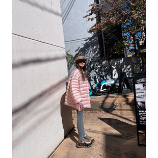 LANGBOOM  绒绒泡芙 排骨版型巨好看 圆领时髦爆款羽绒服 女