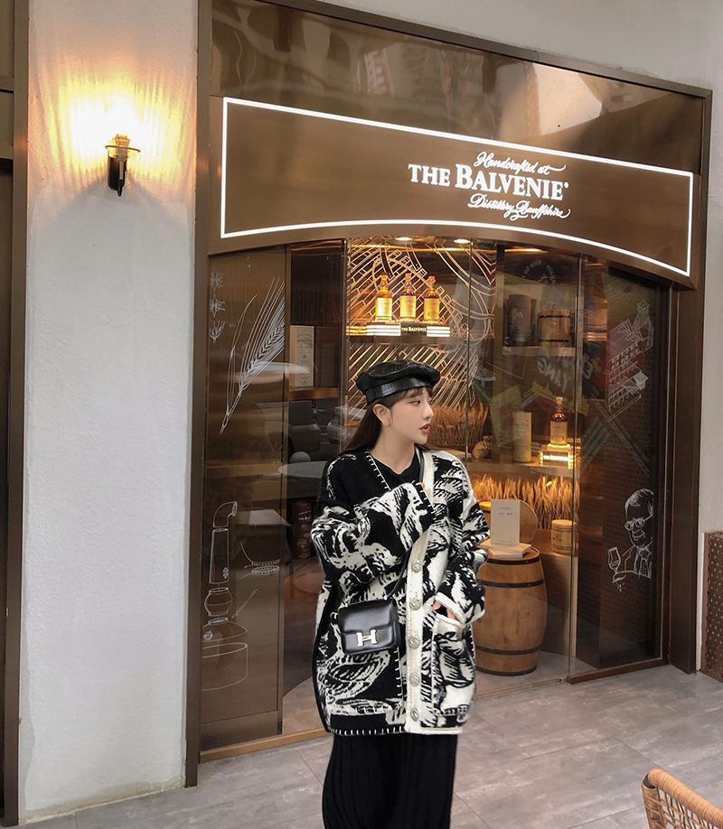 图腾绳索毛衣毛衣外套