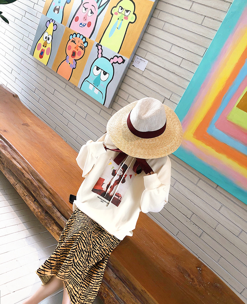 langboom复古卡通玩偶连帽卫衣