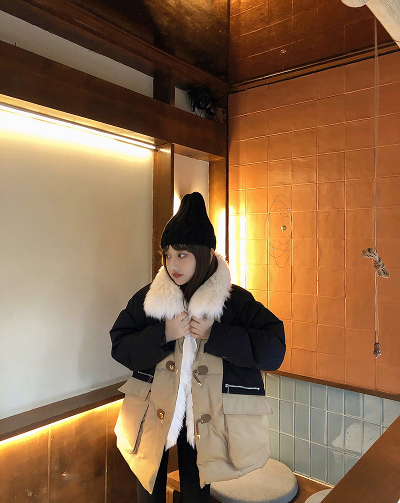 羽绒服托斯卡纳羊毛领