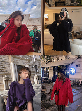 LANGBOOM  大推荐！绒韵塞纳畔 仙仙慵懒长款短款两个版本毛衣