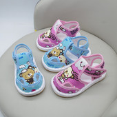 吸汗透气男女儿童千层底布鞋 夏季 宝宝布凉鞋 3岁2卡通学步周岁鞋