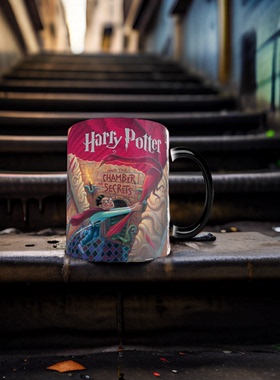 速卖通哈利波特变色马克杯印图案男学生家用客厅陶瓷咖啡水杯新款