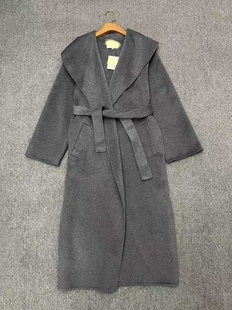 面料 新款 原版 廓型腰带坎肩领大衣 可专柜对比品质 订制