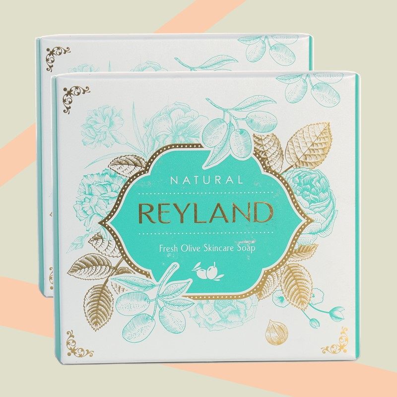 REYLAND露兰迪清新橄榄皂100G*2块 温和洁面保湿滋润深层清洁洗面