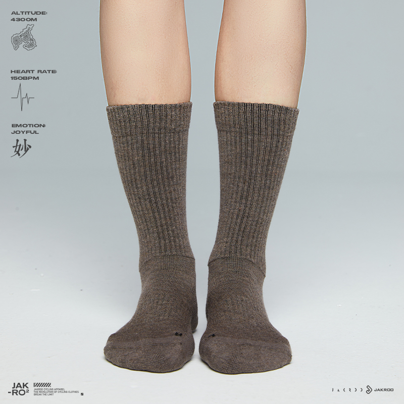 捷酷户外骑行加厚羊毛袜