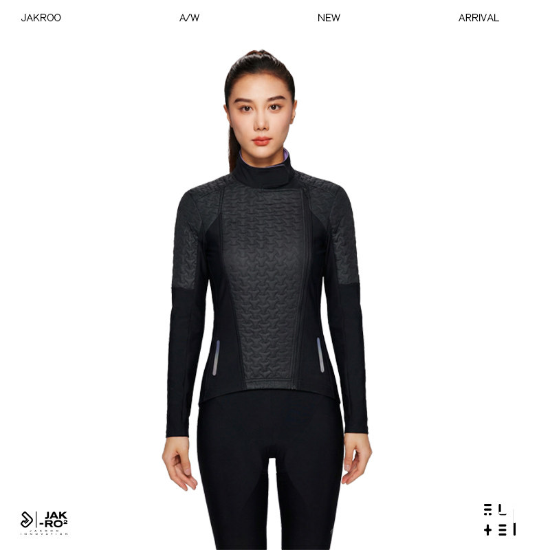 捷酷利尔女士棉服防风夹克外套秋季户外自行车新款保暖骑行服上衣