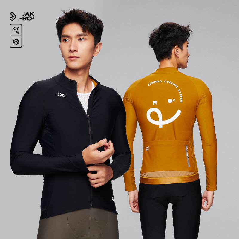 捷酷长袖骑行服保暖耐寒