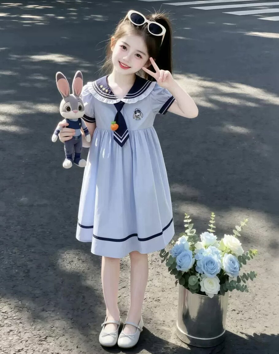【疯狂动物】动漫潮牌女童连衣裙