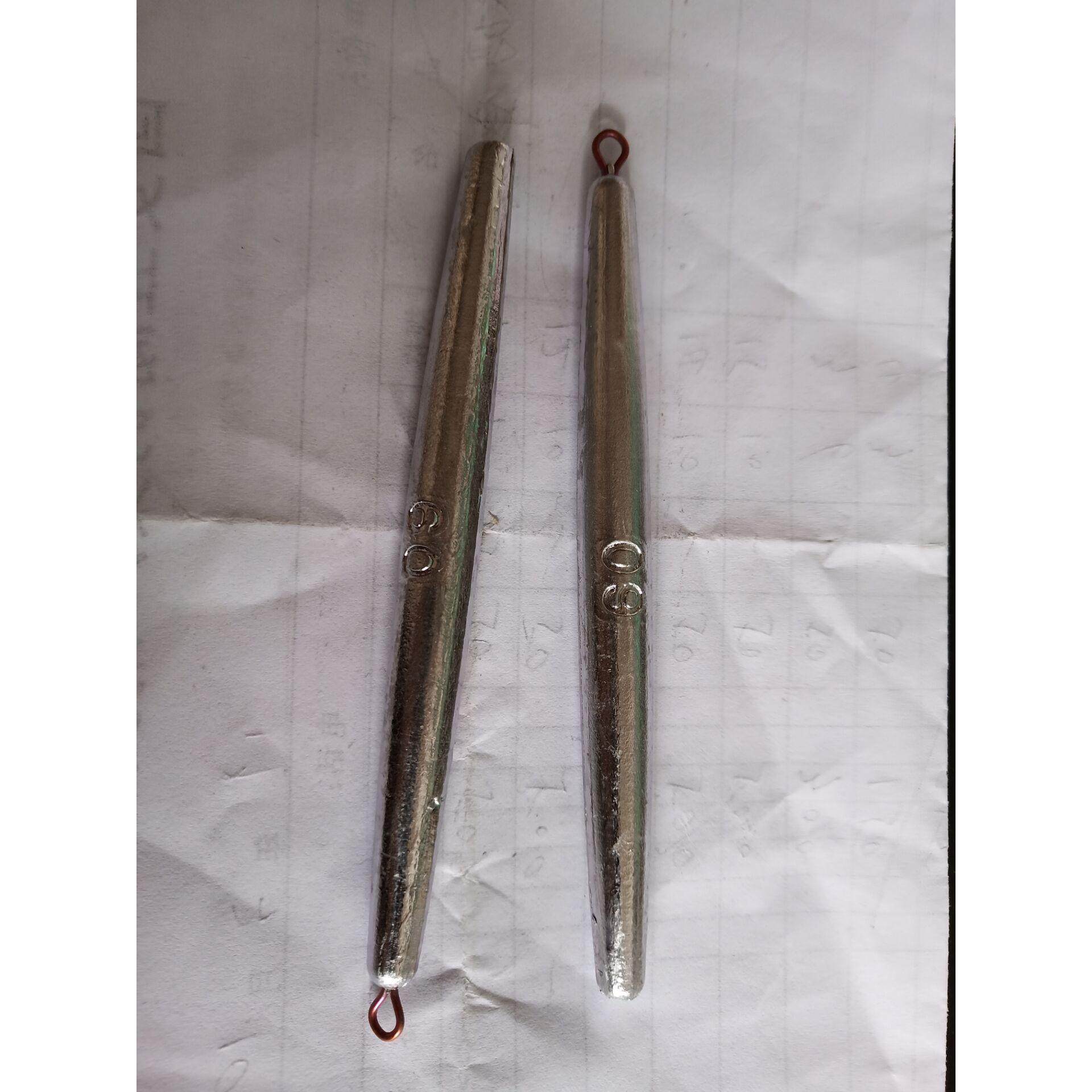 长条带环铅坠锚草鱼锚鲢鳙锚鱼铅坠单环笔铅双环笔铅锚鲤鱼锚青鱼