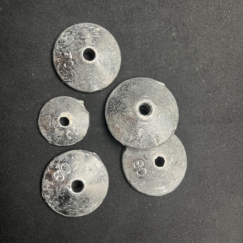 抛竿翻版钩通心坠抛杆糠饼铅坠渔具配件翻板钩铅坠爆炸钩铅坠海杆