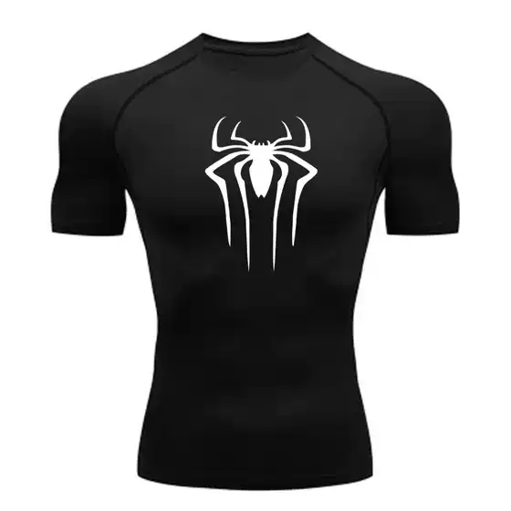 Short-Sleeved Quick-Drying Sports T-Shirt, Running Base Layer, Gym Training Clothes, Men's Breathable Sweat-Wicking Elastic Bodysuit