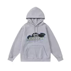 Trapstar Rainbow Gradient Letter Tiger Head Print Ins Trendy Hoodie + Pants Sports Sweatpants Jogger Set