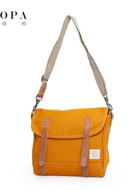 泰国潮牌Underline 帆布包单肩斜挎小方包男女同款包包