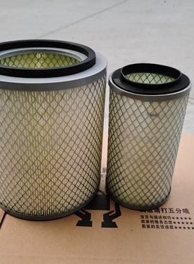 K2124空气滤芯K2123东风多利卡金霸康霸十通福星卡程力洒水车空滤
