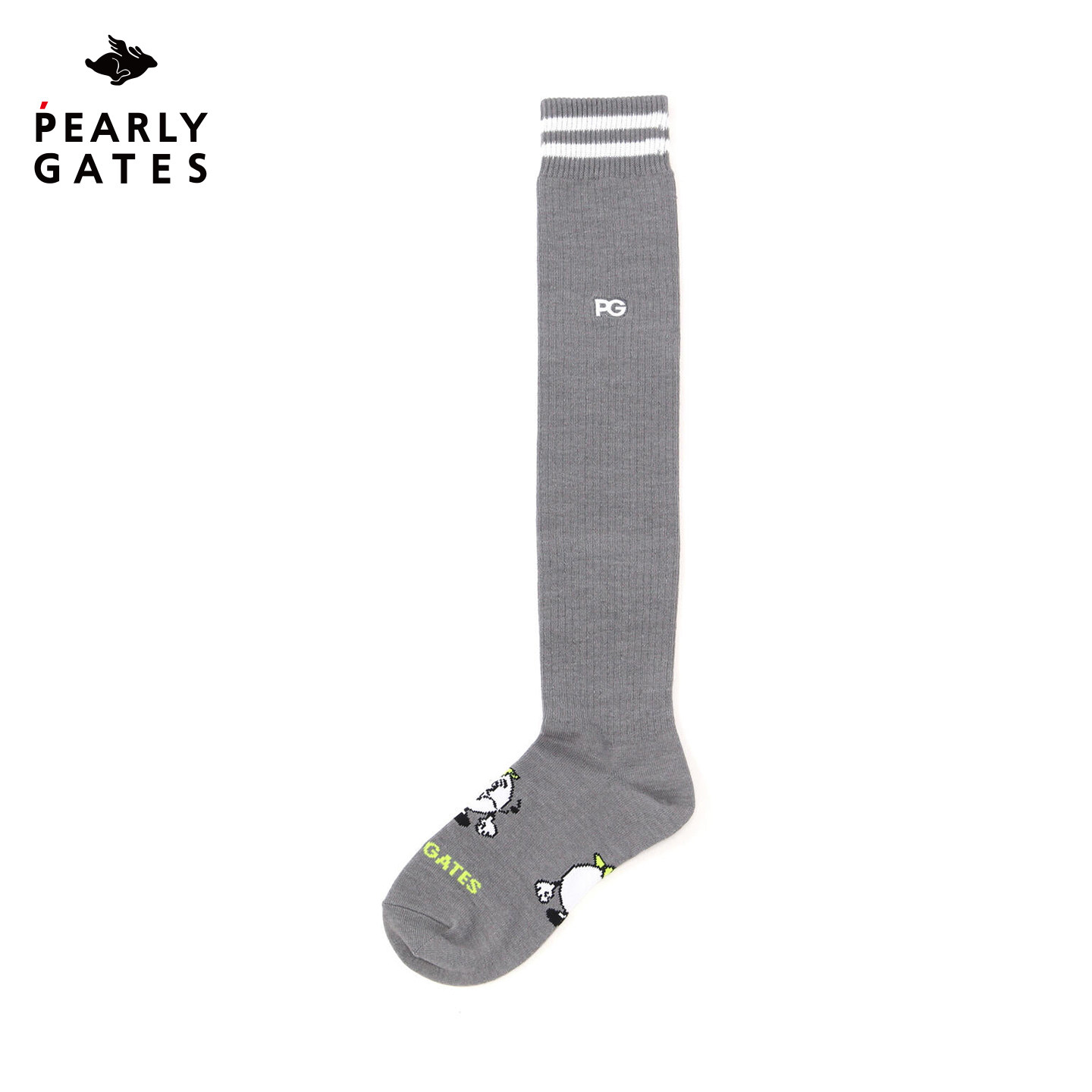 PearlyGates高尔夫球袜女士夏季日本制透气运动袜可爱卡通长筒袜