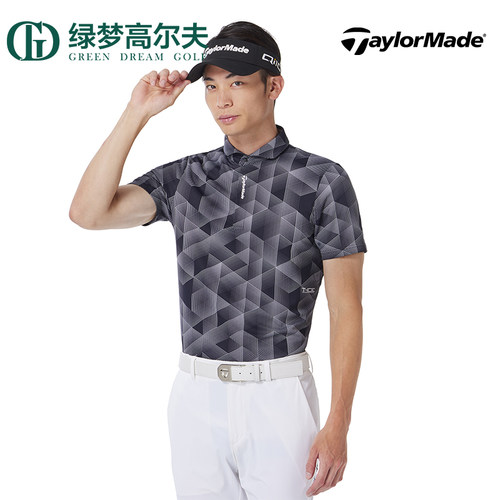 TaylorMade泰勒梅高尔夫服装新款夏季男士上衣golf运动短袖POLO衫