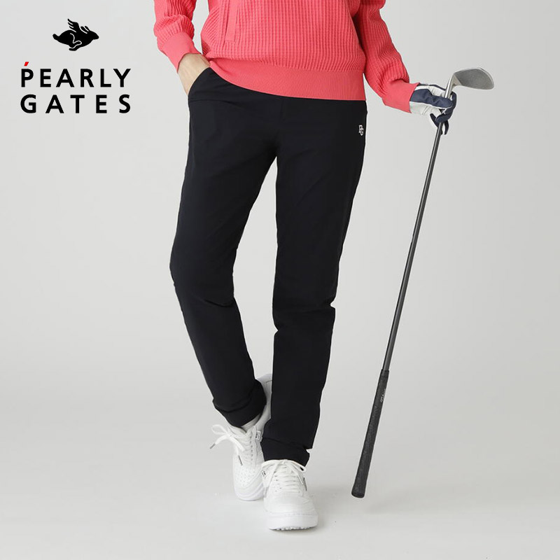 女士弹力提花保暖长裤