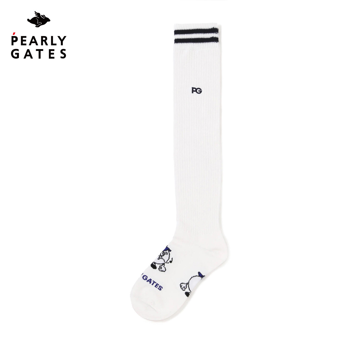 PearlyGates高尔夫球袜女士夏季日本制透气运动袜可爱卡通长筒袜