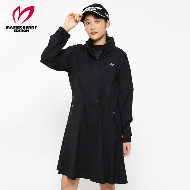 Master Bunny Edition高尔夫服装MBE女士防水长款雨衣防风外套