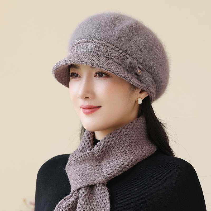 中老年人妈妈帽子女士冬季加绒加厚保暖毛线帽防风防寒洋气奶奶帽,服饰配件/皮带/帽子/围巾,帽子,淘宝优惠券,粉丝福利购,淘宝优惠卷
