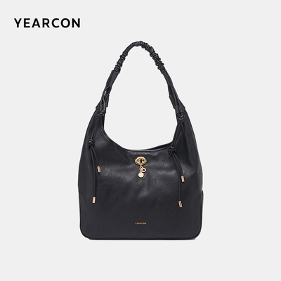 意尔康女包2026新款hobo包单肩包大容量女通勤慵懒松弛感包包女