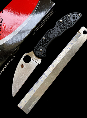 Spyderco美国蜘蛛C11FPWCBK Delica4鸟嘴户外折刀全刃VG-10